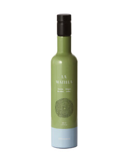 Bottiglia di olio extravergine di oliva varietà arbosana